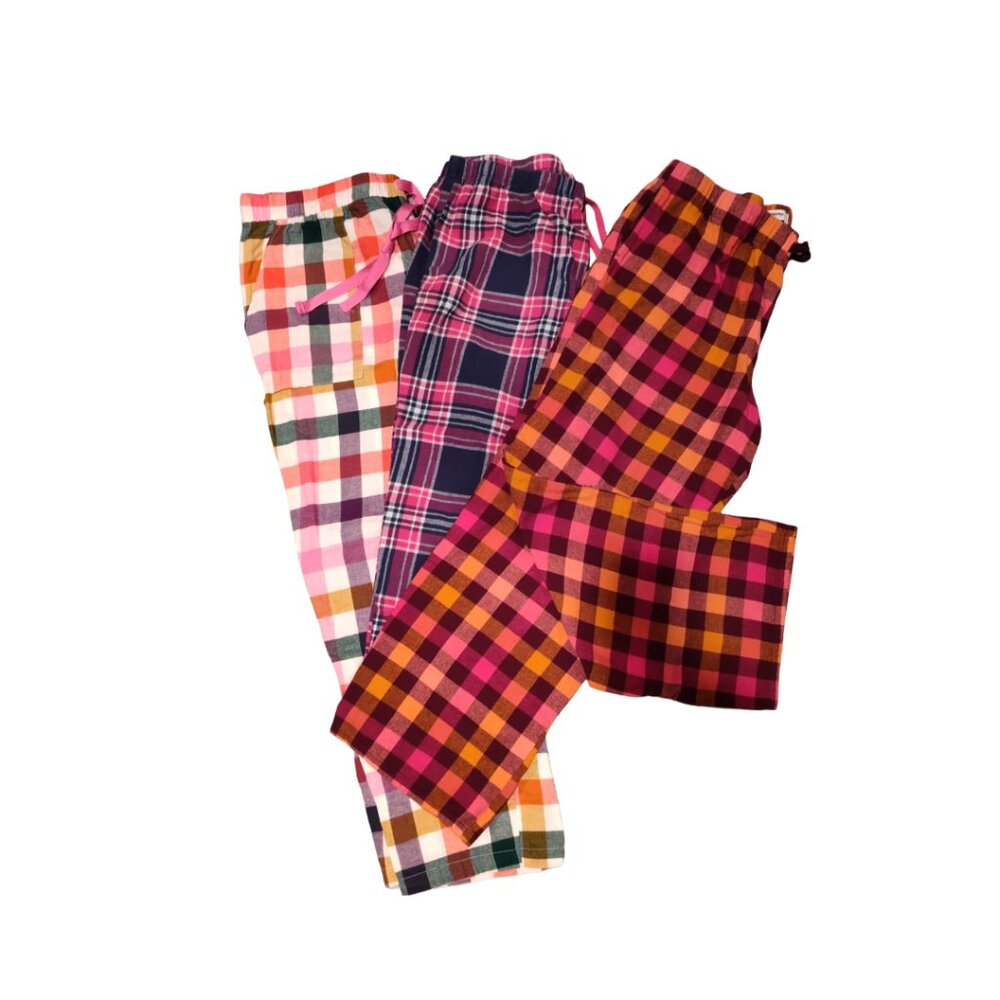 Colorful Women Pajama Bottoms 3 Pair XL